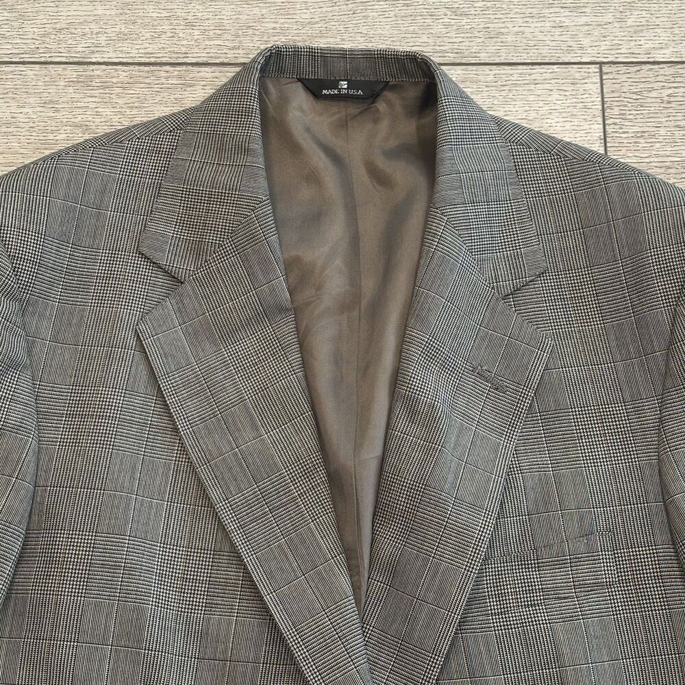 Polo University Club Ralph Lauren Plaid Sport Coat Blazer Jacket 42 Preppy